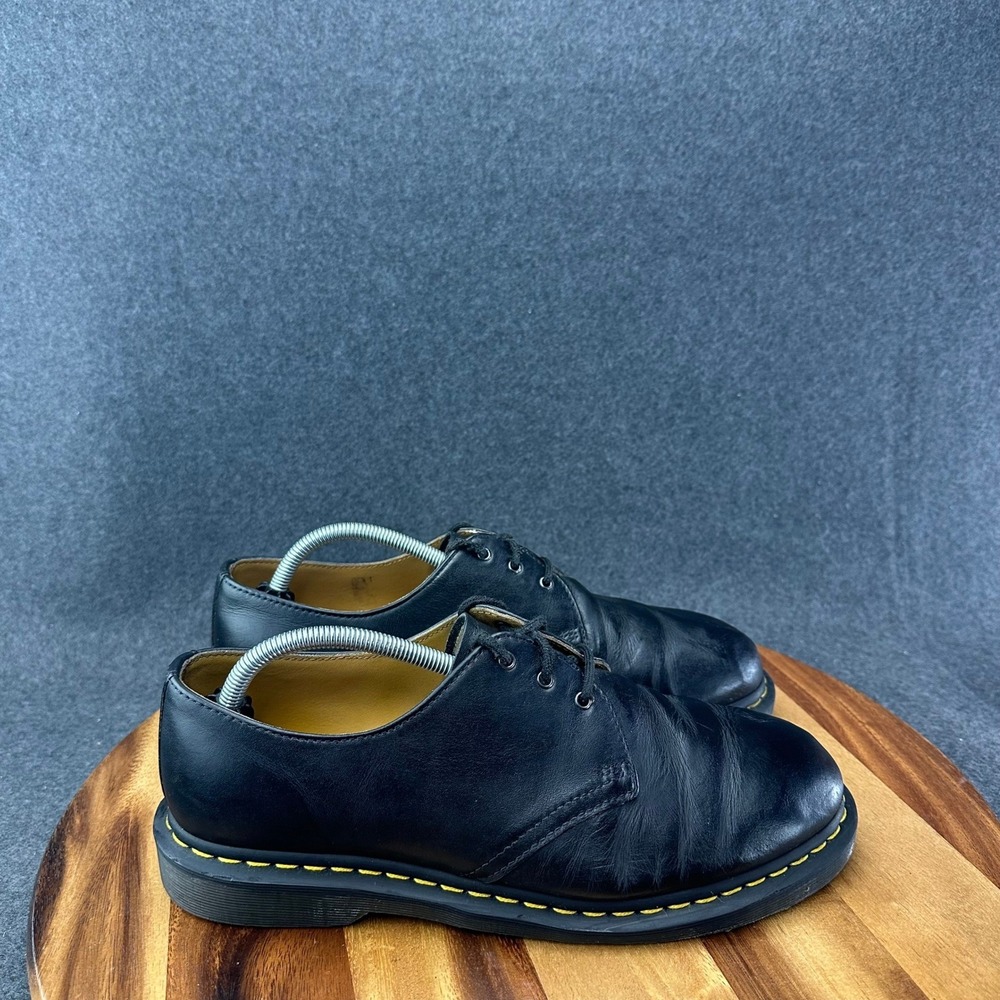 Doc Martens Mens 11 Oxford Dress Shoes Black Leather Platform Cushioned 11838